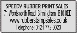 Rubber Stamp Shops Elmdon Solihull
